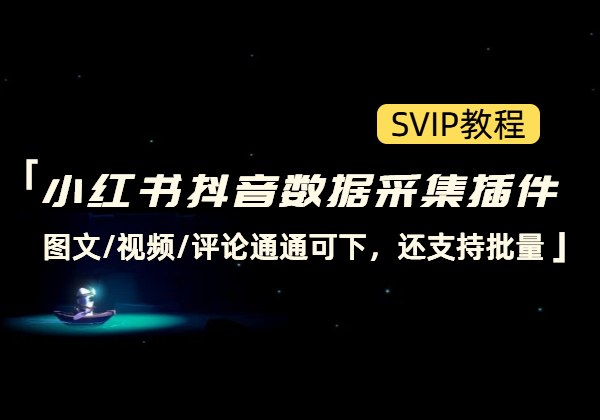 小红书抖音数据采集插件_图文/视频/评论通通可下，还支持批量-顺风网舟