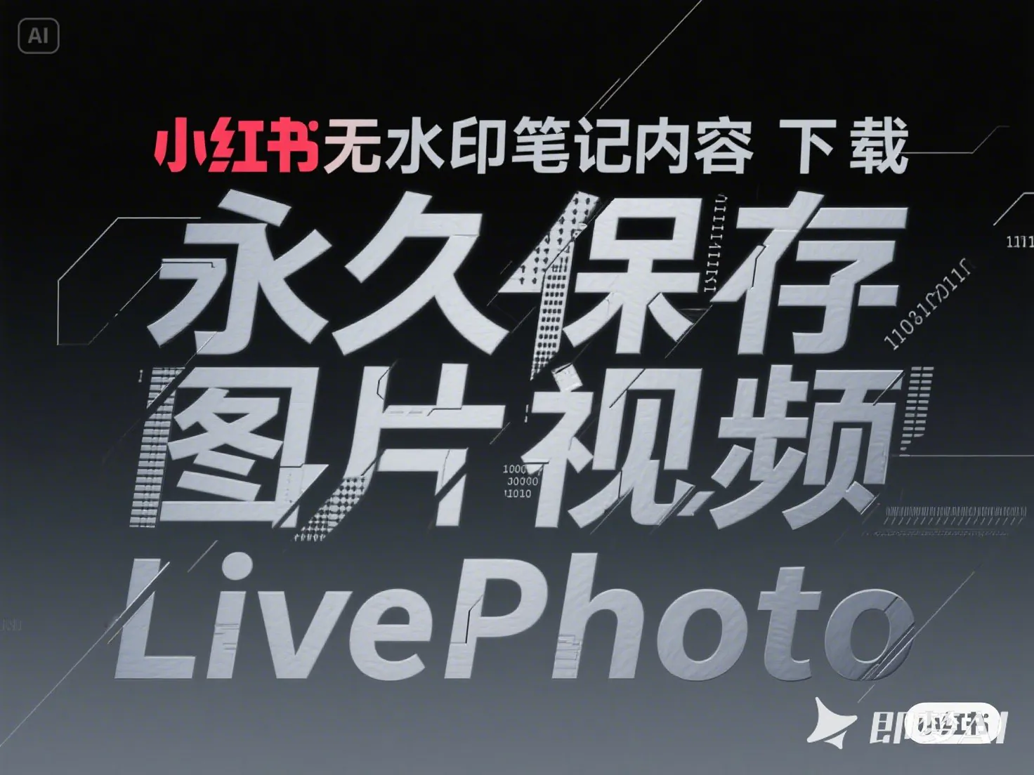 小红书无水印笔记内容下载_永久保存图片视频LivePhoto-顺风网舟