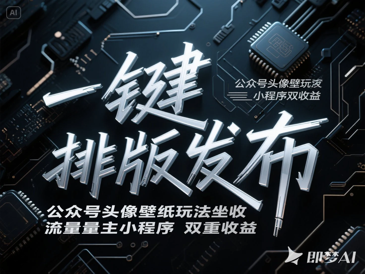 一键排版发布_公众号头像壁纸玩法_坐收流量主小程序双重收益-顺风网舟