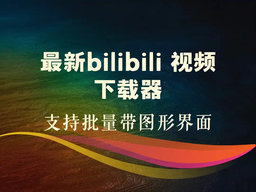 最新bilibili 视频下载器_支持批量带图形界面-顺风网舟